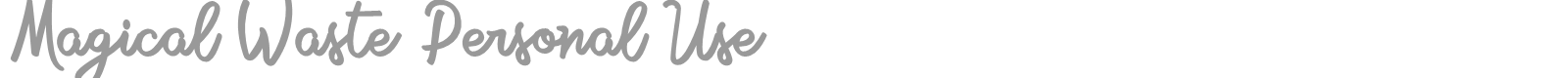 Magical Waste font preview